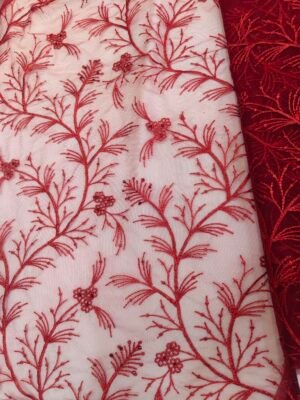 NET THREAD EMBROIDERY FABRIC
