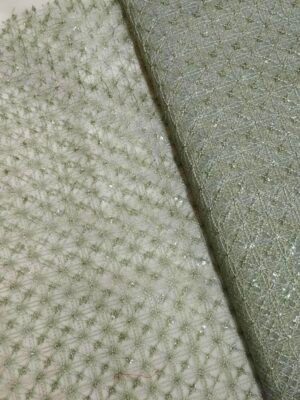 THREAD SEQUENCE EMBROIDERY NET FABRIC