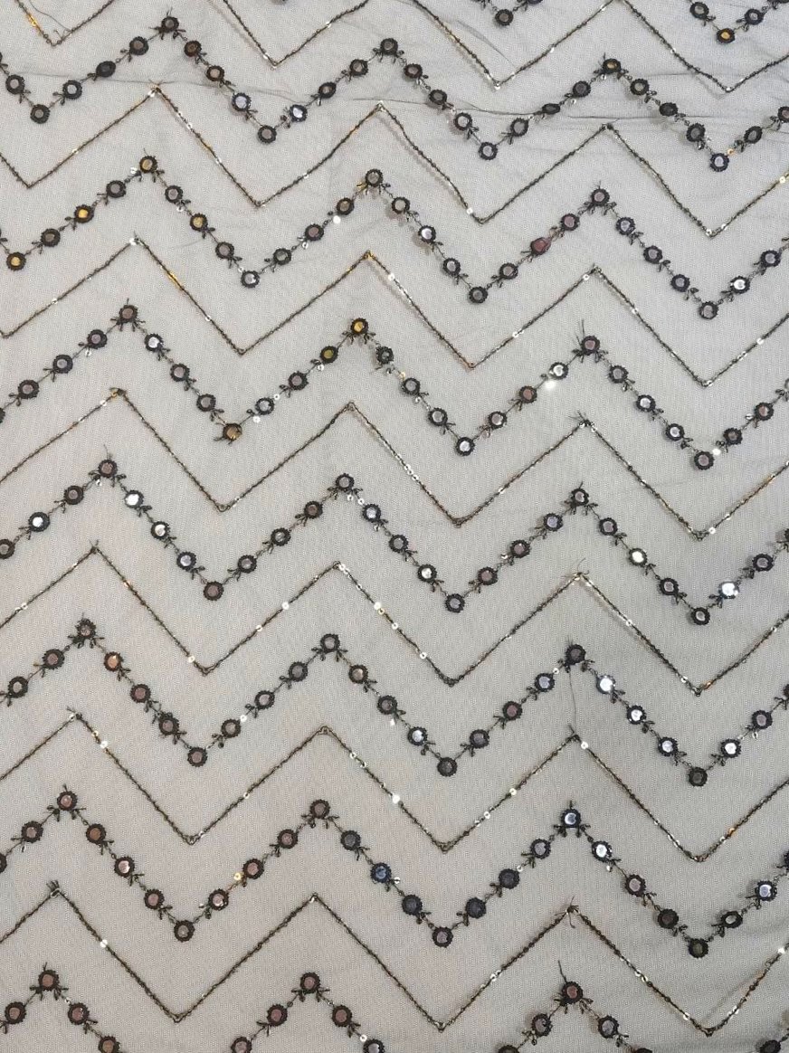 MIRROR SEQUENCE EMBROIDERY NET FABRIC - Image 4