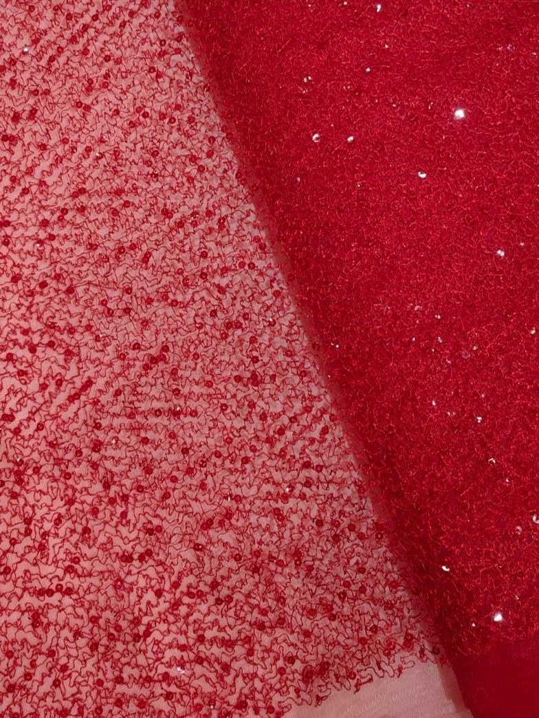 THREAD SEQUENCE EMBROIDERY NET FABRIC