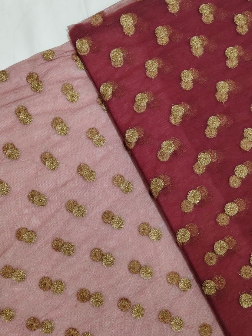 EMBROIDERY BUTTA NET FABRIC