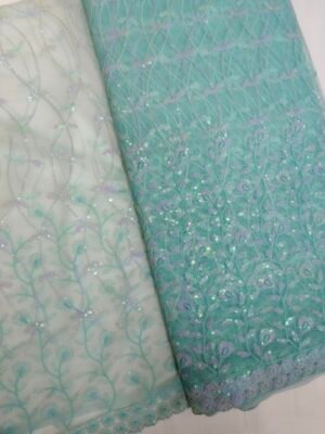 THREAD SEQUENCE EMBROIDERY NET FABRIC