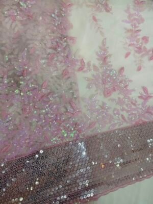 THREAD SEQUENCE EMBROIDERY NET FABRIC