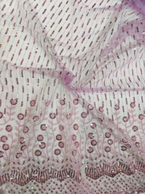 THREAD SEQUENCE EMBROIDERY NET FABRIC