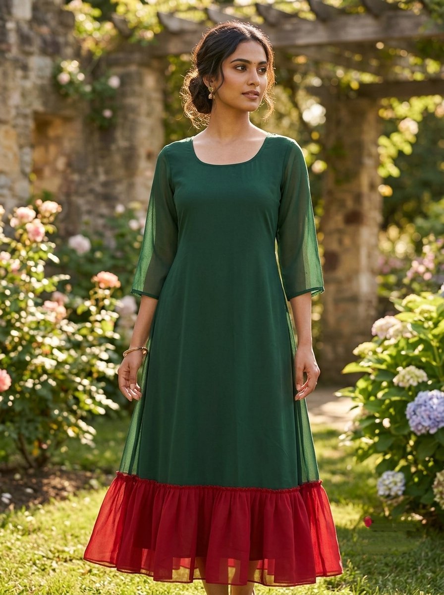 KURTI GEO FRILLS